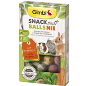 Лакомство за гризачи GIMBI SNACK PLUS BALLS MIX WITH VITAMIN C 50гр. спанак с витамин С